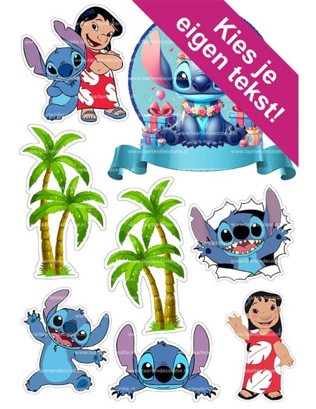DIY Taarttopper Lilo & Stitch 2 - 13cm