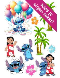DIY Taarttopper Lilo & Stitch 3 - 13cm