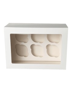 6-Cupcake Doos Wit -1st-