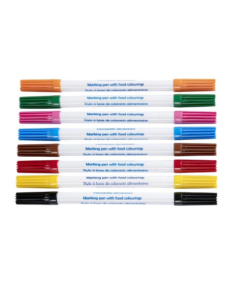 BrandNewCake Eetbare Stift Set Dubbelzijdig -8st-
