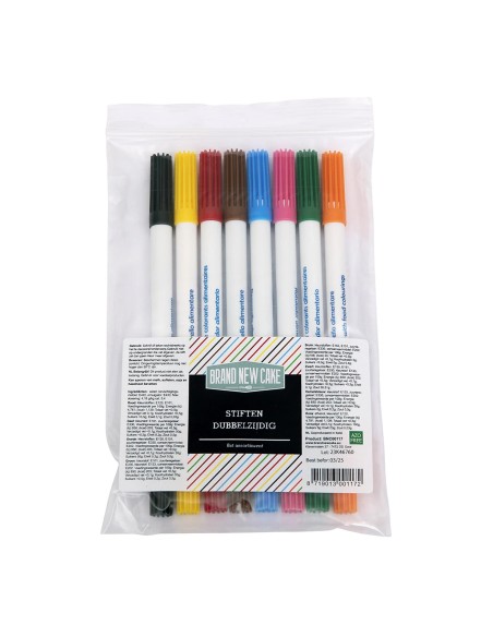 BrandNewCake Eetbare Stift Set Dubbelzijdig -8st-