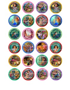Eetbare Print Encanto Mini Cupcakes - 4cm