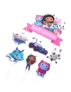 CakeDeco Taarttopper Gabby's Poppenhuis Set -7st-
