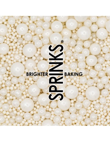 Sprinks Sprinkle Mix Bubble Bubble Pearl White BULK -500gr-