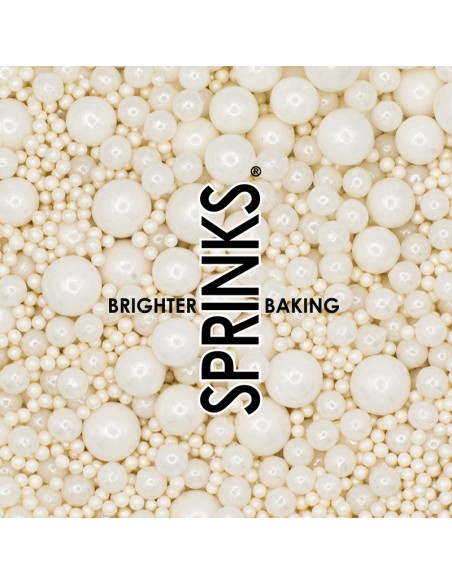 Sprinks Sprinkle Mix Bubble Bubble Pearl White BULK -500gr-