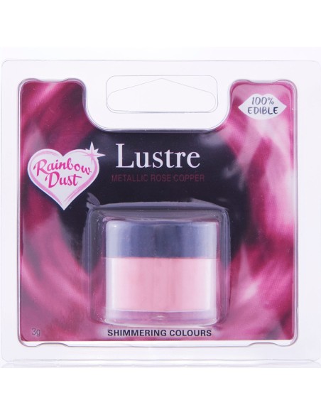 RD Eetbare Glanspoeder Rosé Copper -3gr- //