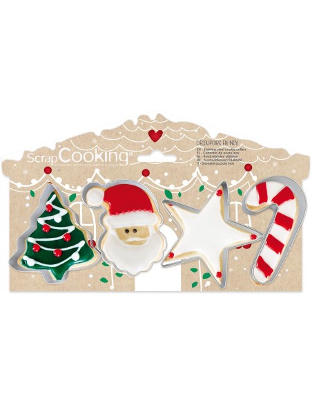 Scrapcooking Koekjes Uitsteker Set Kerst -4st-