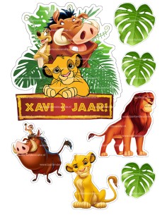DIY Taarttopper Lion King 1 - 16cm 2