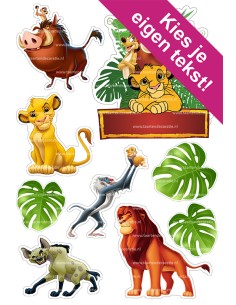 DIY Taarttopper Lion King 1 - 13cm