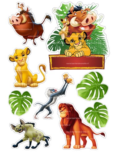 DIY Taarttopper Lion King 1 - 13cm
