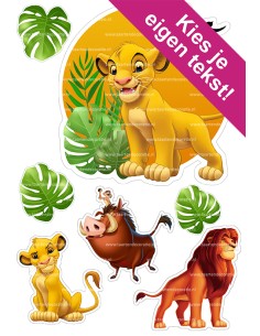 DIY Taarttopper Lion King 2 - 16cm