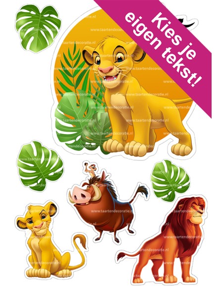 DIY Taarttopper Lion King 2 - 16cm