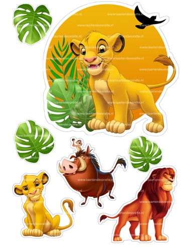 DIY Taarttopper Lion King 2 - 16cm