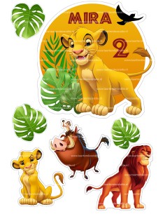 DIY Taarttopper Lion King 2 - 16cm 2