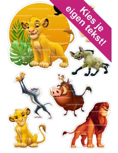 DIY Taarttopper Lion King 2 - 13cm