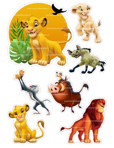 DIY Taarttopper Lion King 2 - 13cm