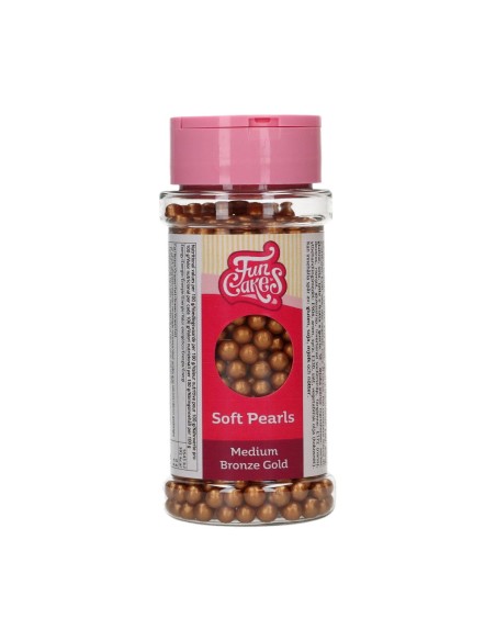 FunCakes Zachte Parels Brons Goud Medium -60gr-