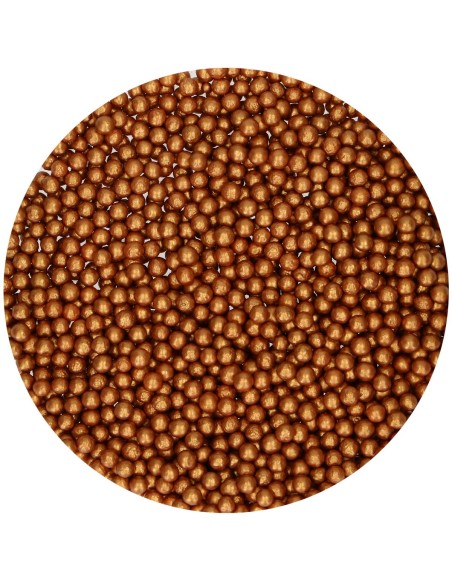 FunCakes Zachte Parels Brons Goud Small -70gr-