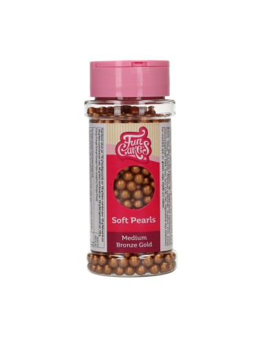 FunCakes Zachte Parels Brons Goud Small -70gr-