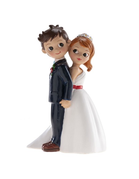 Dekora Bruidspaar Rug tegen Rug -16cm-