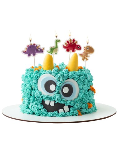 Dekora Kaarsen Dino's -4st-