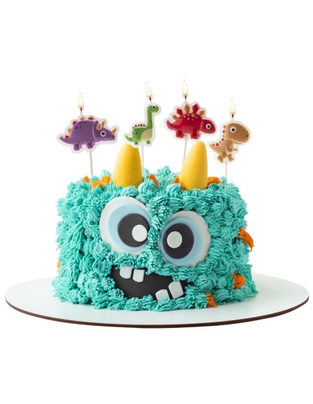 Dekora Kaarsen Dino's -4st-