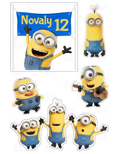 DIY Taarttopper Minions 2 - 13cm