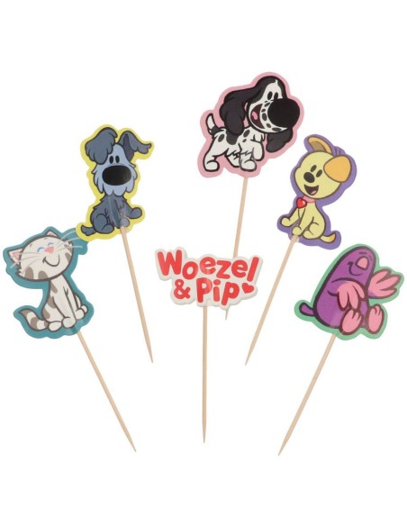 Cupcake Decoratie Set Woezel en Pip -6st-