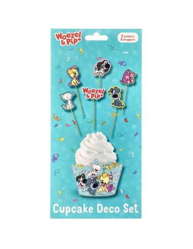 Cupcake Decoratie Set Woezel en Pip -6st-