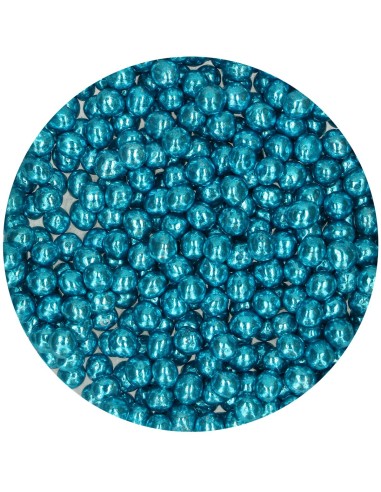 FunCakes Crispy Chocoparels Metallic Blauw -60gr-