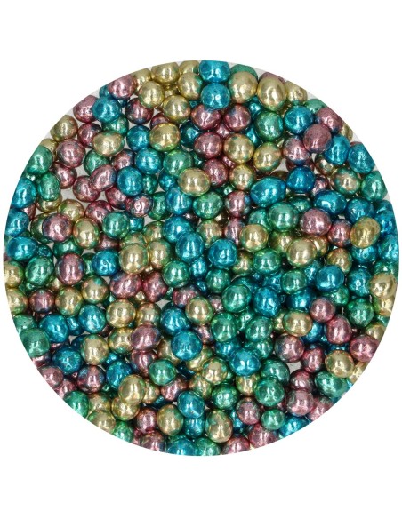 FunCakes Crispy Chocoparels Metallic Harlequin -60gr-