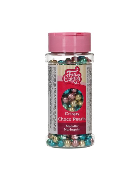 FunCakes Crispy Chocoparels Metallic Harlequin -60gr-