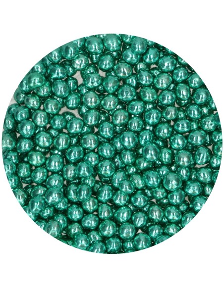 FunCakes CrispyChocoparels Metallic Groen-60gr-//THT korting