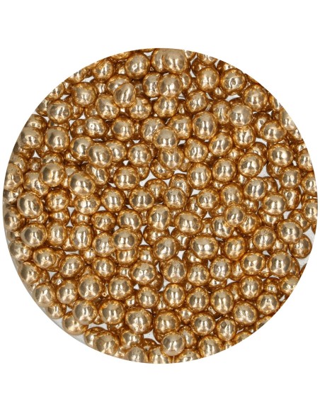 FunCakes Crispy Chocoparels Metallic Goud -60gr-