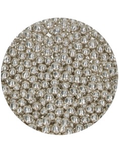 FunCakes Crispy Chocoparels Metallic Zilver -60gr-