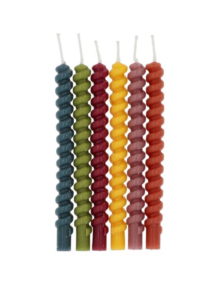 Kaarsjes Comfy Cozy Gedraaid -12st- //