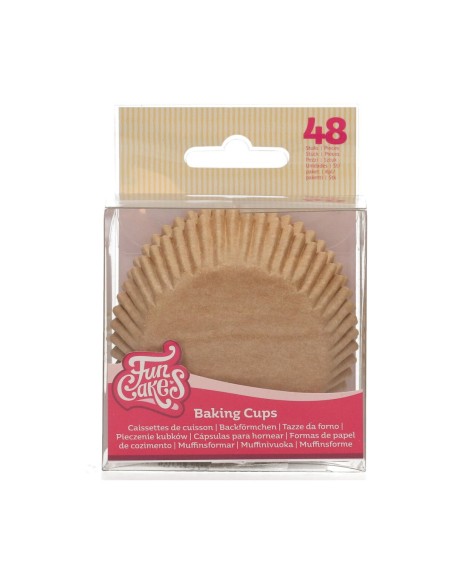 FunCakes Baking Cups Kraft -48st-