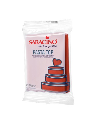 Saracino Top Paste Rolfondant Burgundy -250gr- THT KORTING