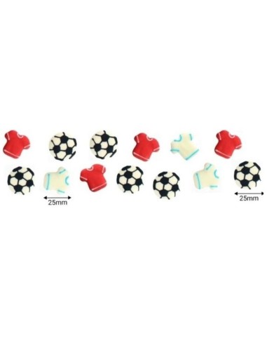 Baked with Love Suikerdecoratie Voetbal -12st-