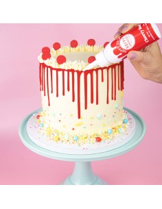 Happy Sprinkles Chocolade Drip Cherry Red -130gr- 2