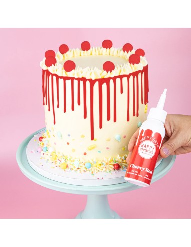 Happy Sprinkles Chocolade Drip Cherry Red -130gr-