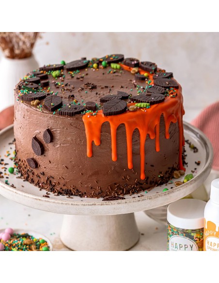 Happy Sprinkles Chocolade Drip Shiny Orange -130gr-