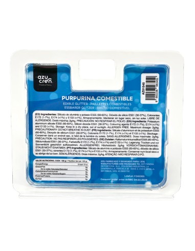 Azucren Azushine Eetbare Glanspoeder Blue -5gr-