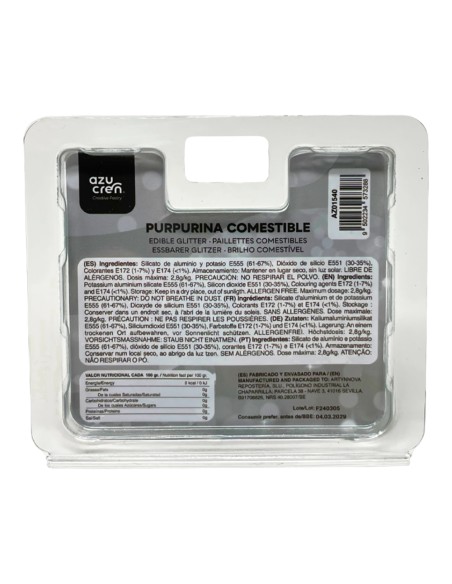 Azucren Azushine Eetbare Glanspoeder Silver -5gr-