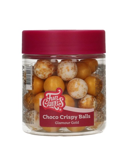 FunCakes Choco Crispy Ballen Glamour Gold -130gr-