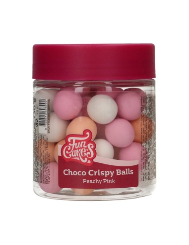 FunCakes Choco Crispy Ballen Peachy Pink -130gr-