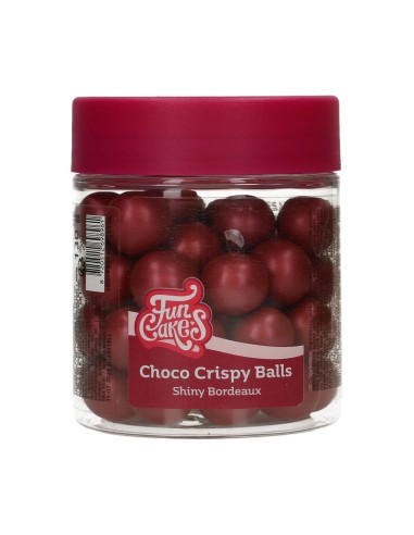 FunCakes Choco Crispy Ballen Shiny Bordeaux -130gr-