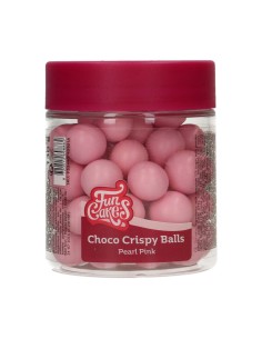 FunCakes Choco Crispy Ballen Parelmoer Roze -130gr-