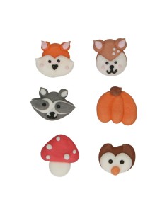 FunCakes Suikerdecoratie Bosdieren -8st- 2