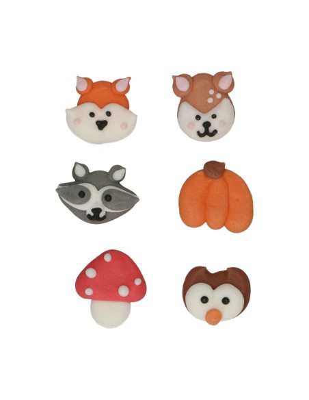 FunCakes Suikerdecoratie Bosdieren -8st-